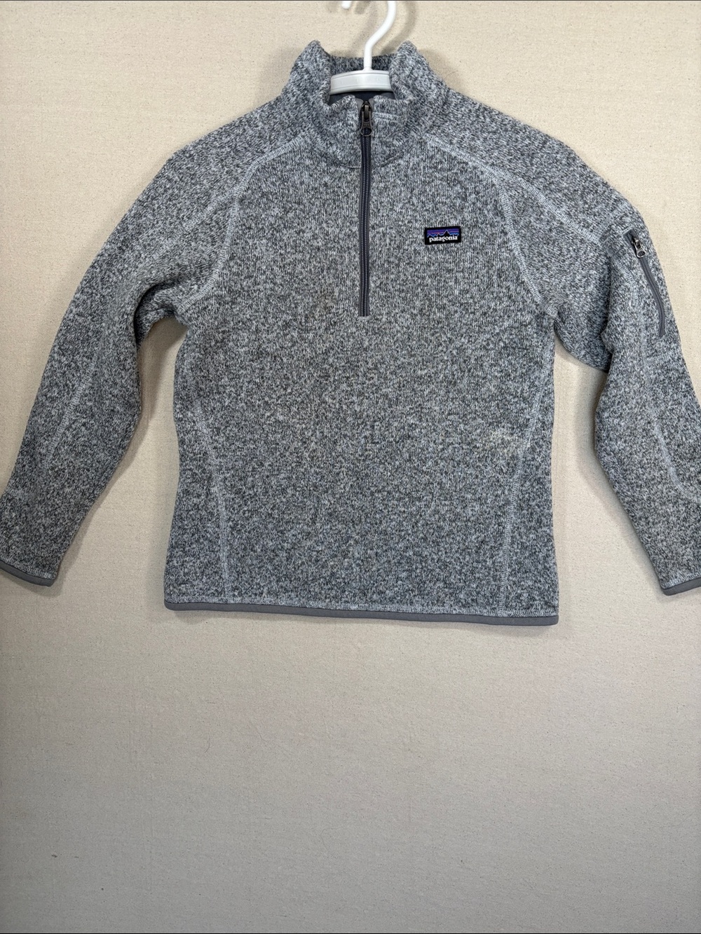 Patagonia Kids Gray Half-Zip Fleece Pullover